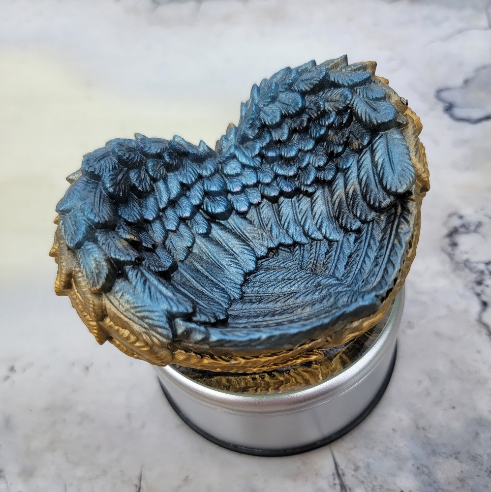 Heartshaped Angel Wings Jewelry Tray